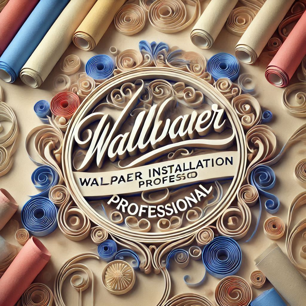 Wallpaper installation professional logo