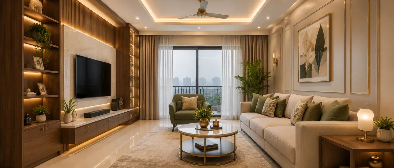 Living Room Interior Cost in India: Room-wise Price Guide