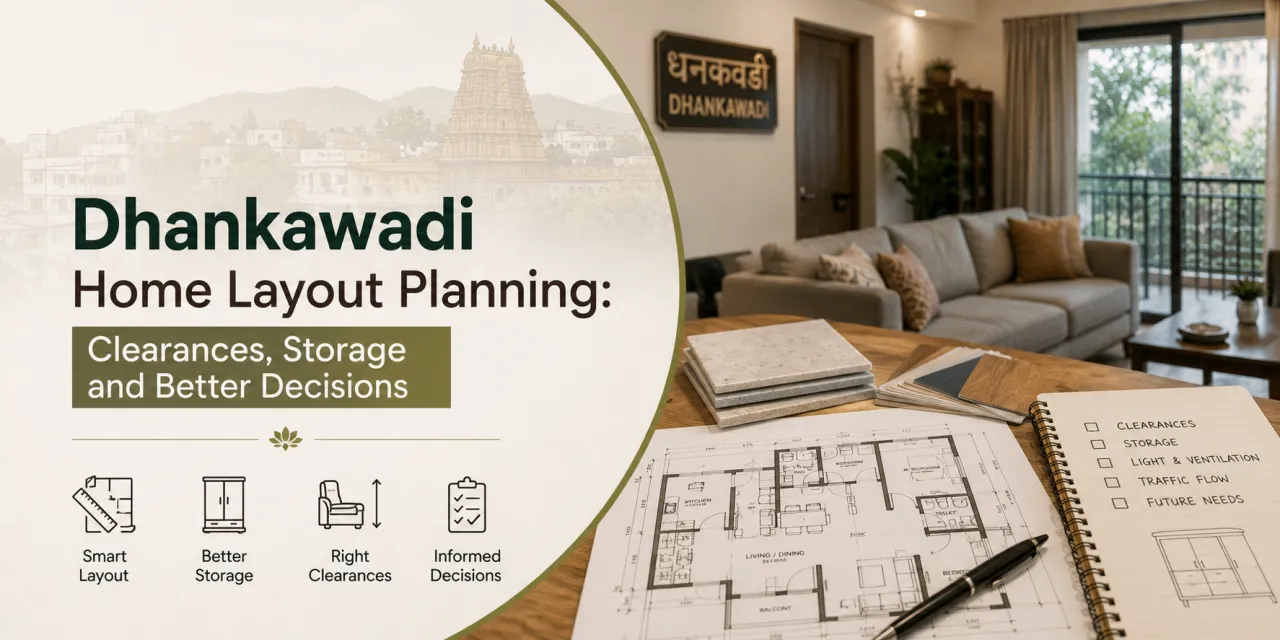 Dhankawadi Home Layout Planning: Clearances, Storage and Better Decisions