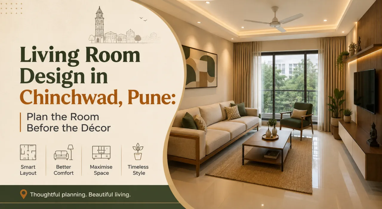 Living Room Design in Chinchwad, Pune: Plan the Room Before the Décor