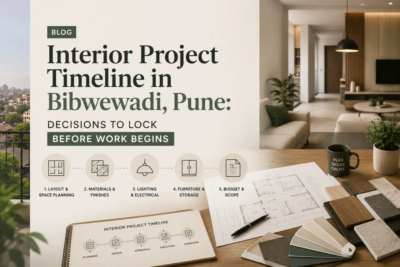 Interior Project Timeline in Bibwewadi, Pune: Decisions to Lock Before Work Begins