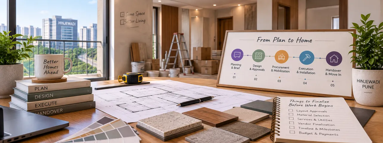 Before the First Cut: An Interior Project Timeline for Hinjewadi Homes