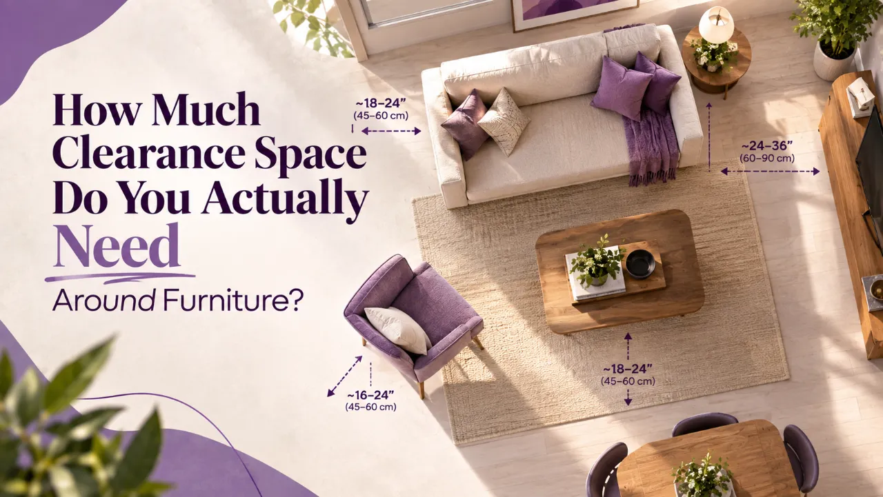 How Much Clearance Space Do You Actually Need Around Furniture?