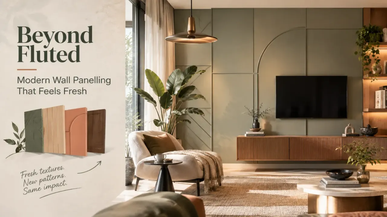 Explore modern wall panelling ideas beyond traditional fluted designs, using geometric forms, layered materials, colour, and subtle architectural detailing to create a fresher look. Contemporary wall panelling design can combine wood, painted surfaces, textured finishes, and sculptural patterns to add depth without overwhelming the room. Discover creative feature wall ideas that feel modern, refined, and distinctive while adding character to everyday interiors.