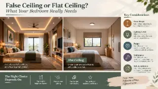 False Ceiling or Flat Ceiling? What Your Bedroom Really Needs