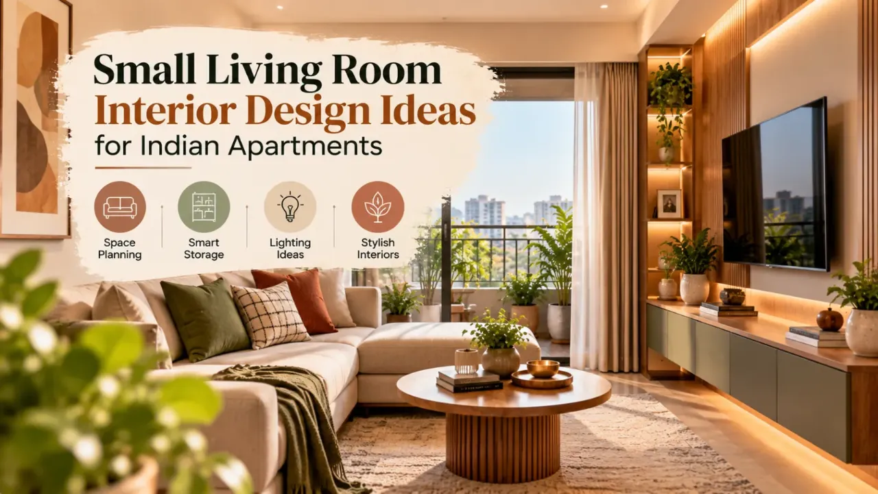 Small Living Room Interior Design Ideas for Indian Apartments