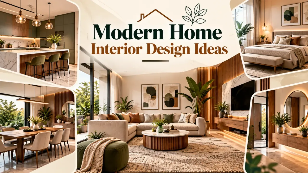 Discover modern home interior design ideas featuring elegant living rooms, contemporary modular kitchens, stylish bedrooms, natural wood finishes, ambient lighting, and space-saving furniture. Explore practical ways to combine comfort, functionality, and timeless aesthetics to create a beautiful, well-planned home that reflects your lifestyle and design preferences.