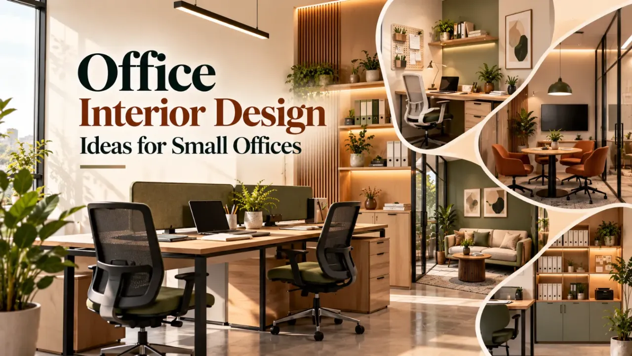 Discover practical office interior design ideas for small offices that maximise space, improve productivity, and create a professional atmosphere. Explore smart desk layouts, ergonomic furniture, vertical storage, collaborative zones, natural lighting, and modern colour schemes to make compact workspaces feel spacious, organised, and inviting.