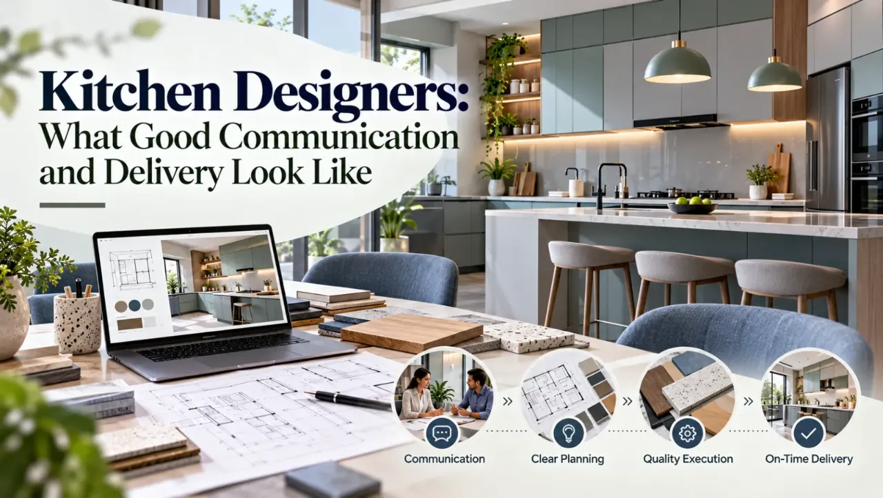 A successful kitchen project depends on more than an attractive design. Learn how clear communication, documented decisions, transparent budgets, coordinated execution and careful handover help homeowners work more confidently with kitchen interior designers.