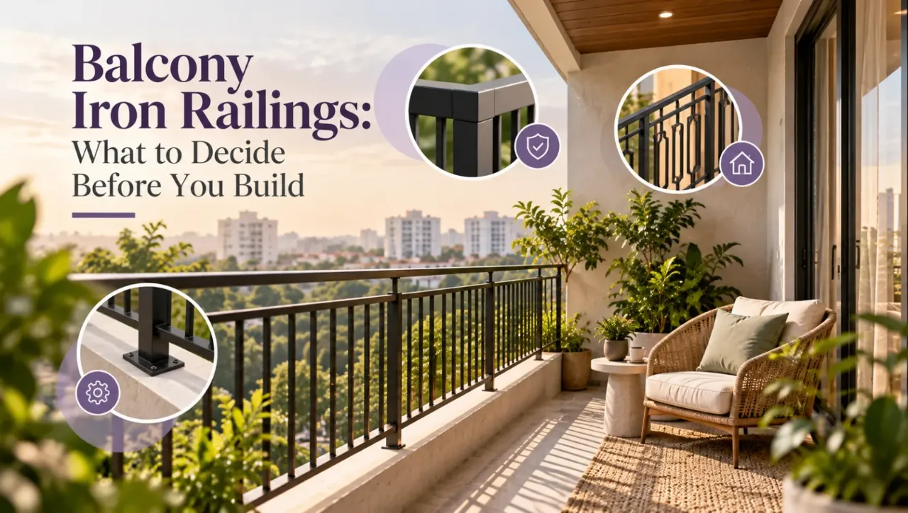 image description Explore how to choose the right balcony iron railing by comparing designs, metal finishes, safety features, and fixing methods. Discover practical tips for durability, weather resistance, child safety, and maintenance to create a balcony that balances security, functionality, and modern style.