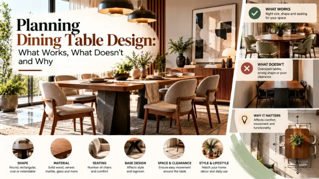 Planning Dining Table Design: What Works, What Doesn't and Why