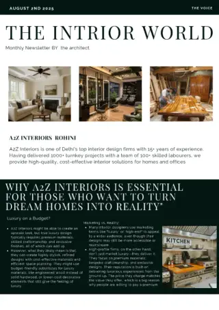 A2Z INTERIORS project