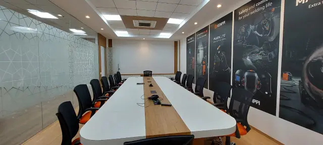 Conference / Meeting Room, Modern style from Kemppi India Pvt Ltd in Chakan by Matrix FMS (Interiors) India Pvt Ltd