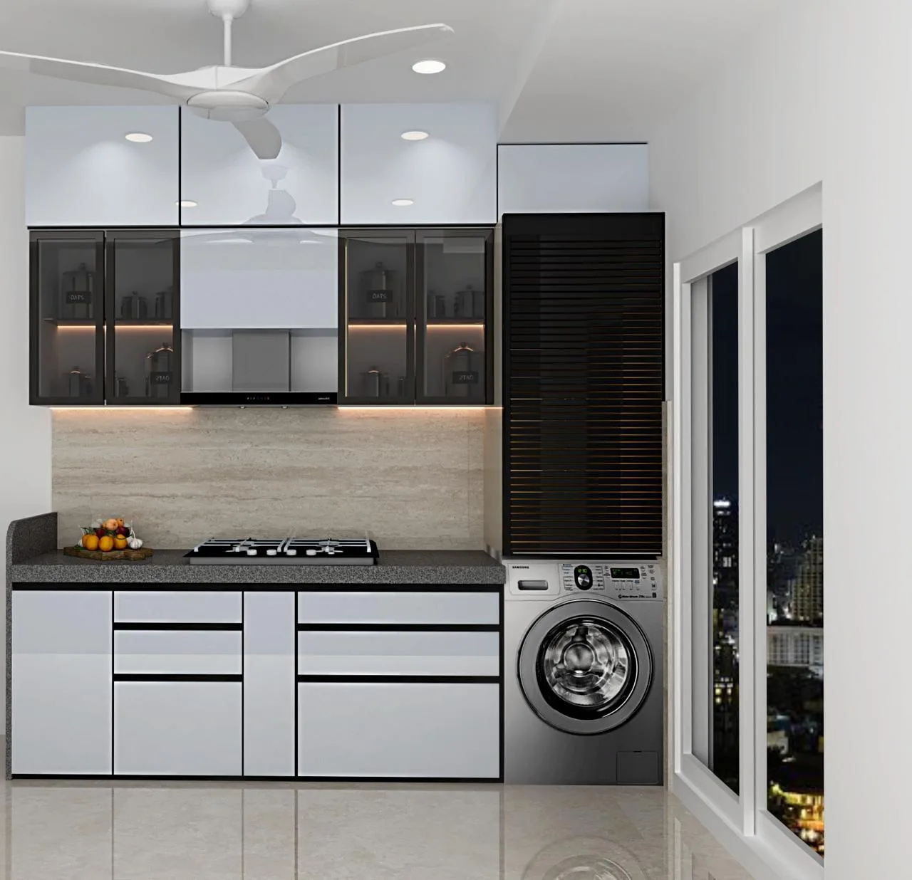 Featured project view, Modern style from Modern Modular Kitchen Design with Smart Storage & Sleek Cabinets by Madam Modular Kitchen