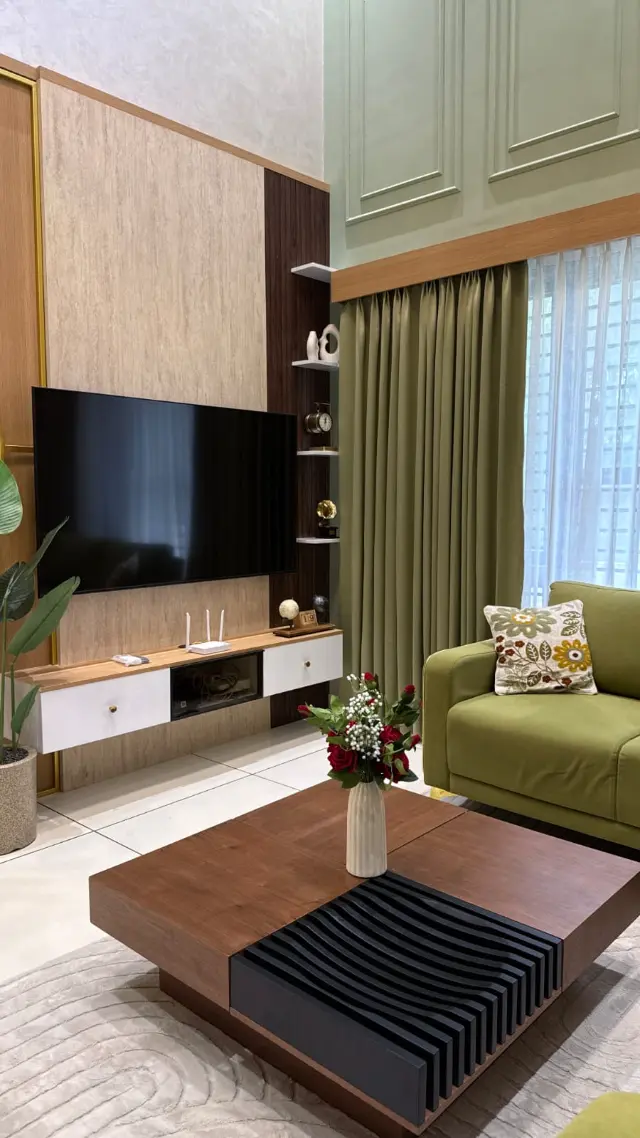 Living Room, Contemporary style from Modern Home Interior Design with Modular Kitchen & Elegant Living Spaces in Thalassery by iDIZ interiors