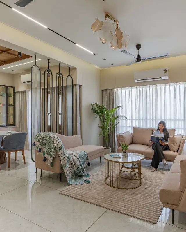 Living Room, Luxury style from Luxury 3 BHK Home Interior at Sky City, Shela, Ahmedabad in Sky City by sn interior studio