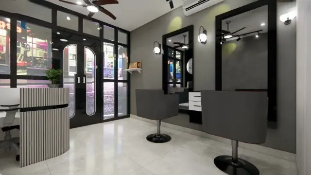 Fashion Store / Boutique, Minimalist style from Minimalist Salon Interior Design in Visakhapatnam by SS AHAMED