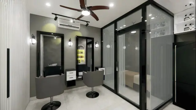 Fashion Store / Boutique, Minimalist style from Minimalist Salon Interior Design in Visakhapatnam by SS AHAMED