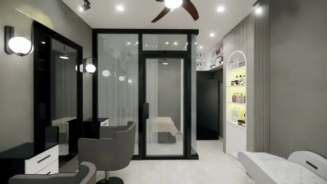 Fashion Store / Boutique, Minimalist style from Minimalist Salon Interior Design in Visakhapatnam by SS AHAMED