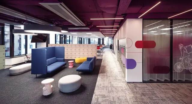 Waiting Lounge, Industrial style from Modern Turnkey Office Interior Project in Pune in Pune by Matrix FMS (Interiors) India Pvt Ltd