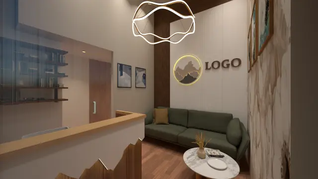 Reception Area, Scandinavian style from Pinnacle-Inspired Scandinavian Spa Interior in Kharghar in Kharghar by Amey Ramchandra Sanas