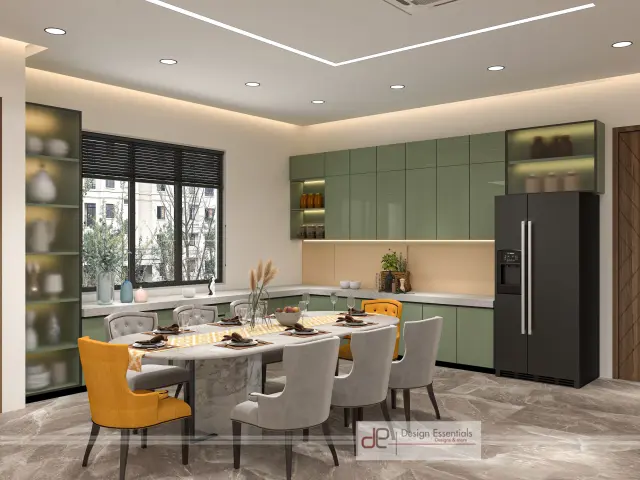 Dining Room, Luxury style from Soft Luxury Home Interior in Delhi by Pankaj Ramtani