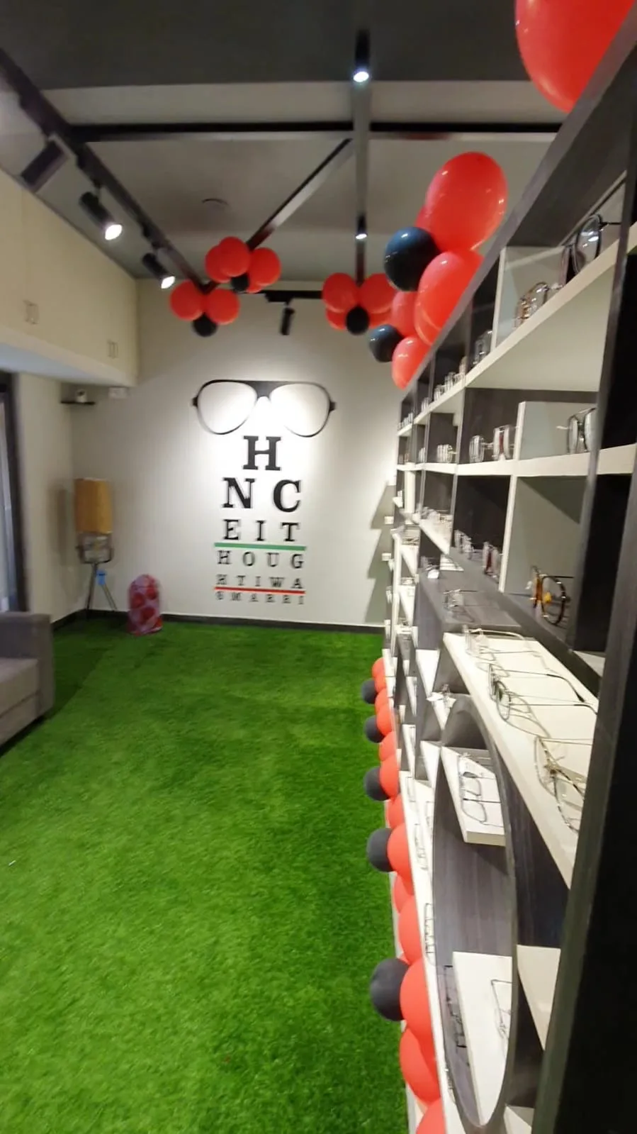 Featured project view, Contemporary style from Geometric Optical Retail Store Interior in Chennai in Chennai by Mohamed Thameem
