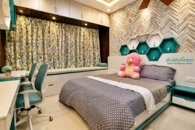 Kids' Room / Nursery, Modern style from 3 BHK Flat Interior Design at Kumar Park Infinia, Pune in Kumar Park Infinia by ID Sanjay Navgire