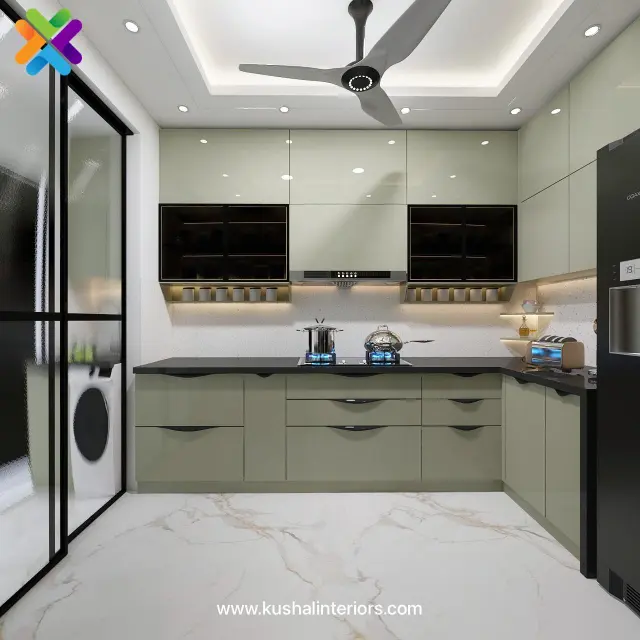 Kitchen, Luxury style from Luxury 3BHK Interior Design in Wadala by Kushal Suthar