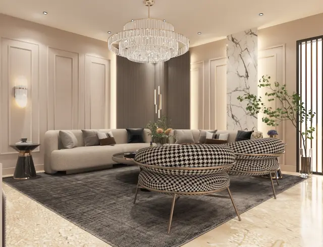 Contemporary 4BHK Luxury Interior Design in New Delhi project