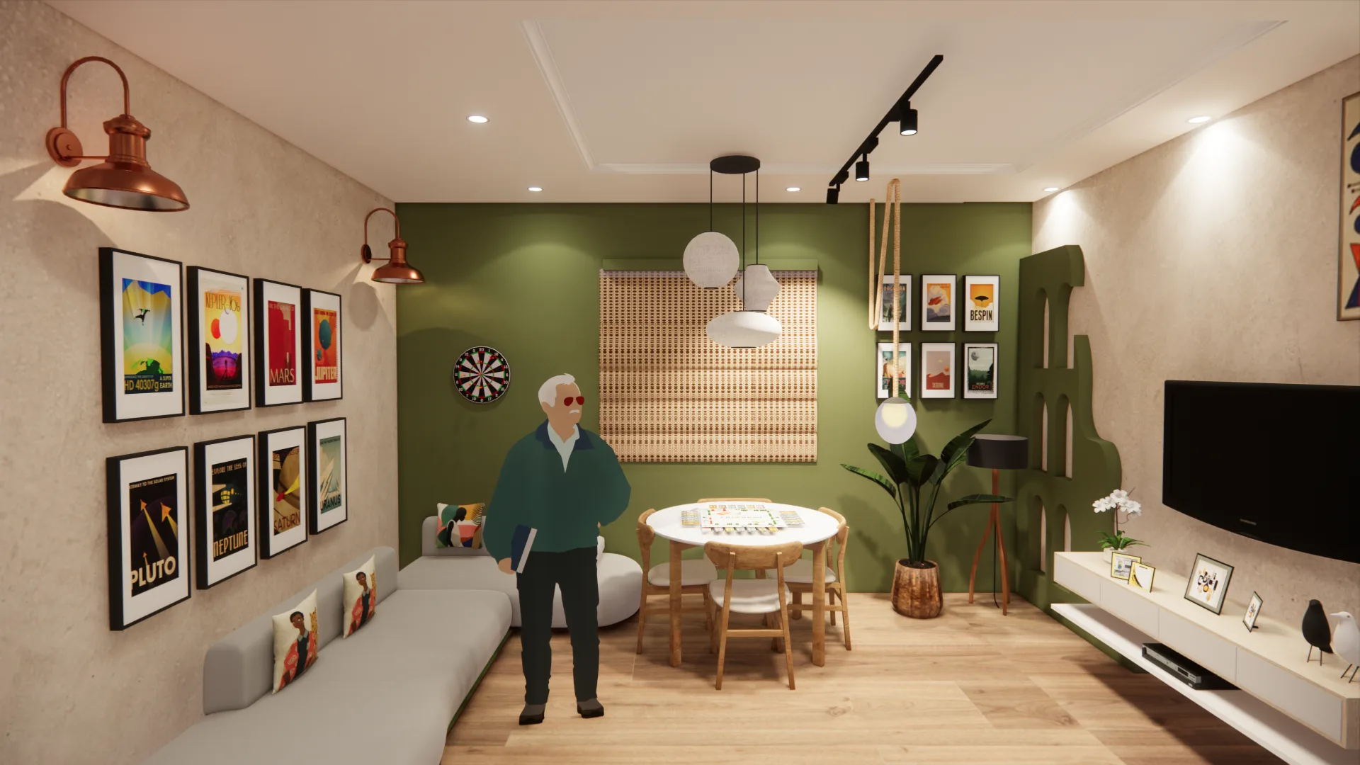 Featured project view, Tropical style from Tropical Airbnb Interior Design Project by Alban Dickqrose