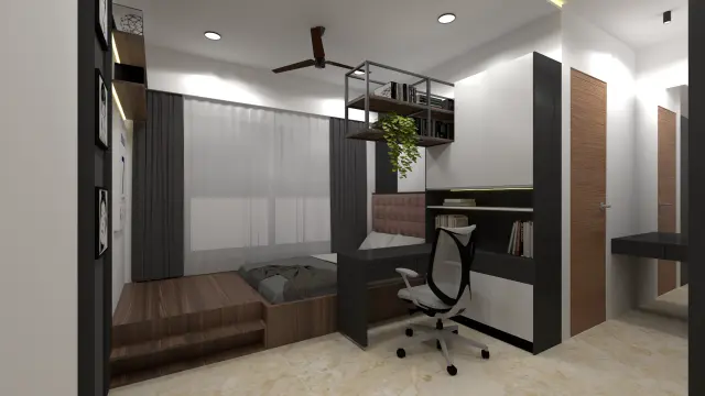 Kids' Room / Nursery, Contemporary style from Mondrian-Inspired Contemporary 3 BHK Interior in Talegaon Dabhade in Talegaon Dabhade by Amey Ramchandra Sanas