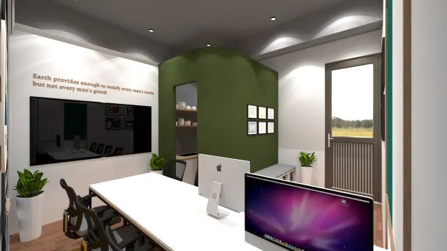 Conference / Meeting Room, Minimalist style from Honeybee-Inspired Sustainable Office Interior in Chhatrapati Sambhajinagar in Chhatrapati Sambhajinagar by Amey Ramchandra Sanas