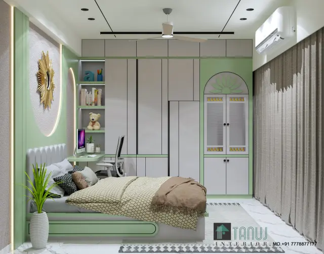 Kids' Room / Nursery, Modern style from Modern 3BHK Turnkey Interior in Chandkheda by Mahesh Gajjar
