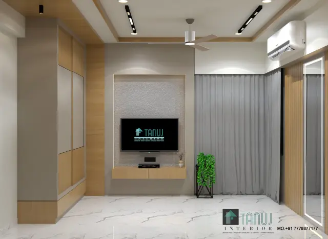 Master Bedroom, Modern style from Modern 3BHK Turnkey Interior in Chandkheda by Mahesh Gajjar