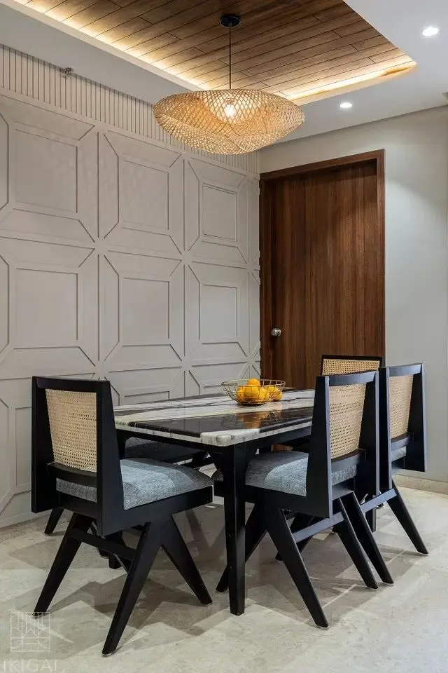 Dining Room, Modern style from Modern 4BHK Luxury Interior in Visakhapatnam by SS AHAMED