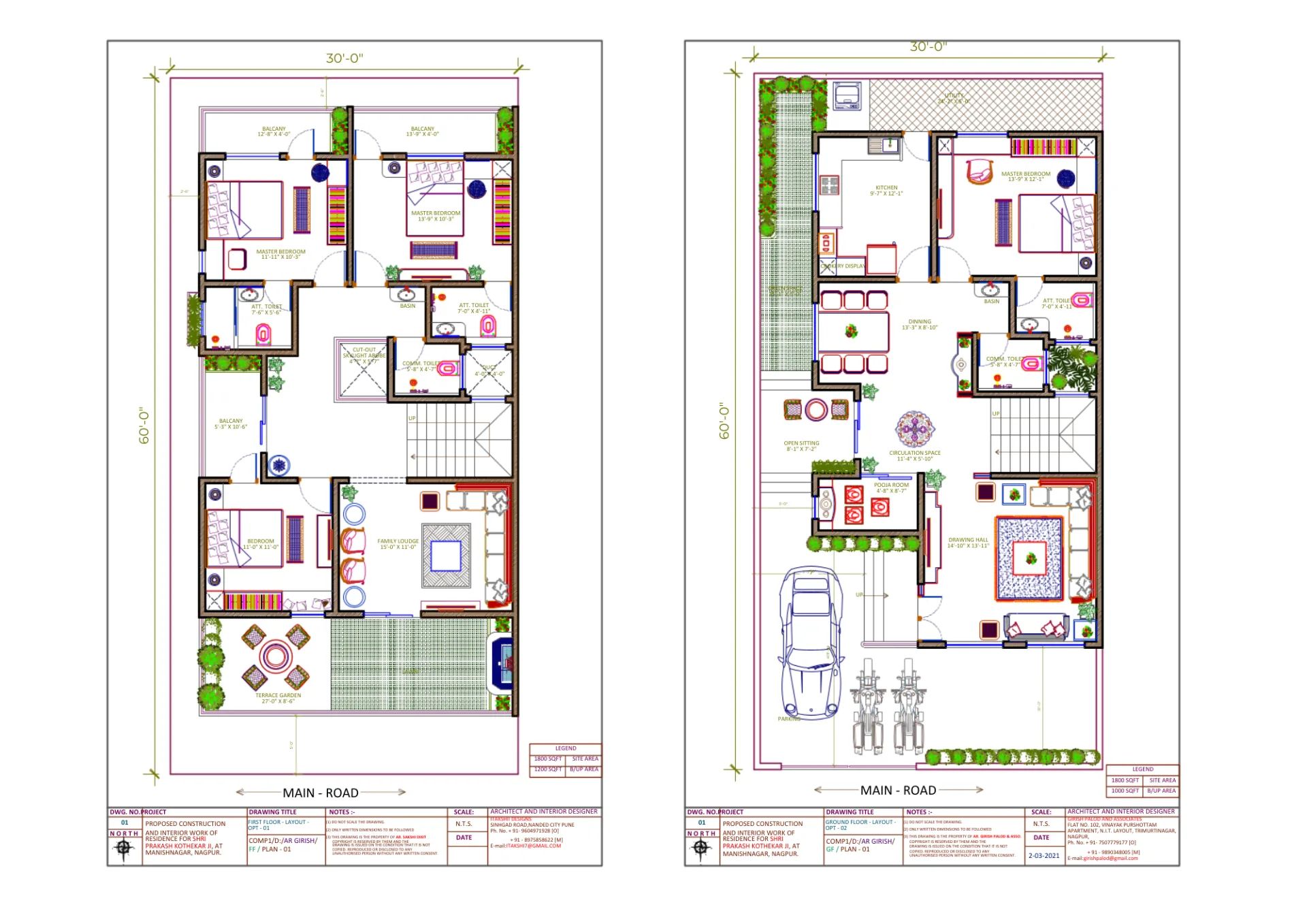 Featured project view, Contemporary style from Contemporary Bungalow Interior Design in Nagpur by Aditya Dixit
