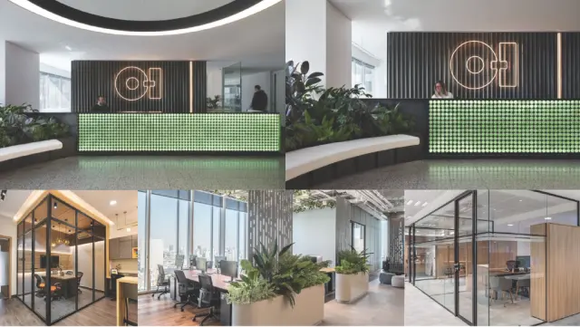 Reception Area, Contemporary style from Contemporary Commercial Office Interior in Pune by Aditya Dixit