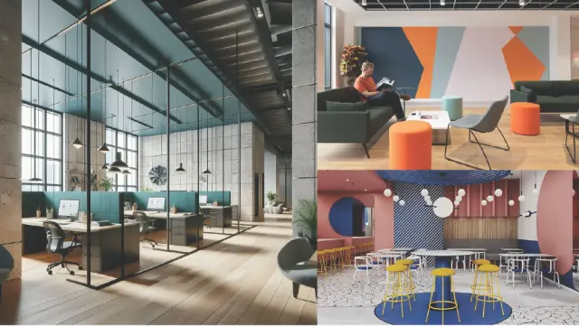 Workstations / Open Office, Contemporary style from Contemporary Commercial Office Interior in Pune by Aditya Dixit