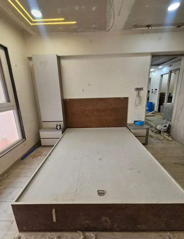 Bedroom, Luxury style from Luxury 3BHK Home Interior Design in Bareilly by Sajid saifi