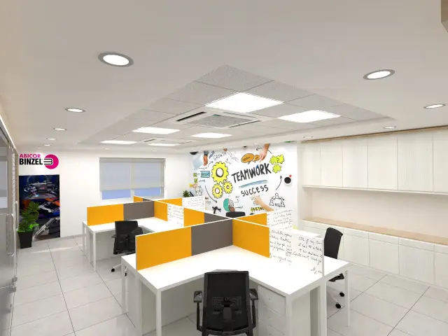 Workstations / Open Office, Modern style from Abicor Binzel Production (India) Private Limited in Pune by Matrix FMS (Interiors) India Pvt Ltd