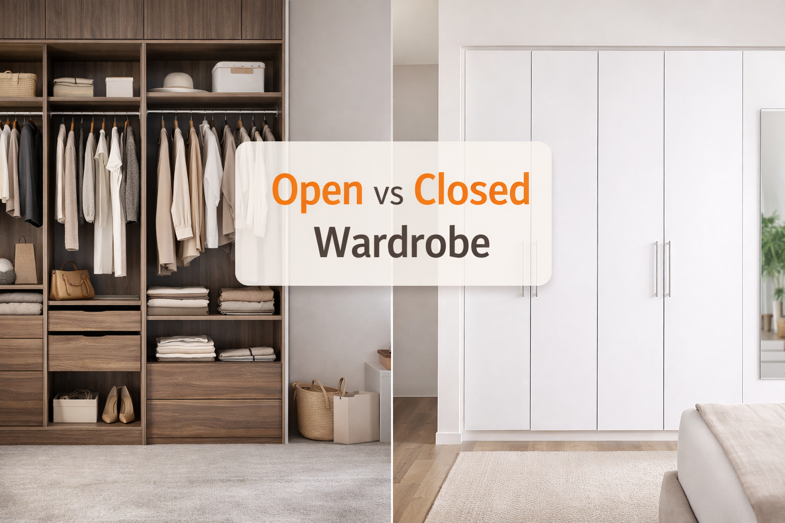 Open vs Closed Wardrobe Design: What Works Better for Your Home?