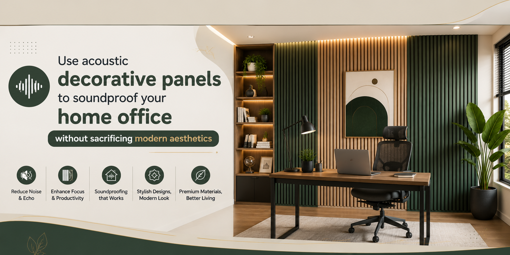 A Better-Looking Home Office: Acoustic Panels That Actually Help