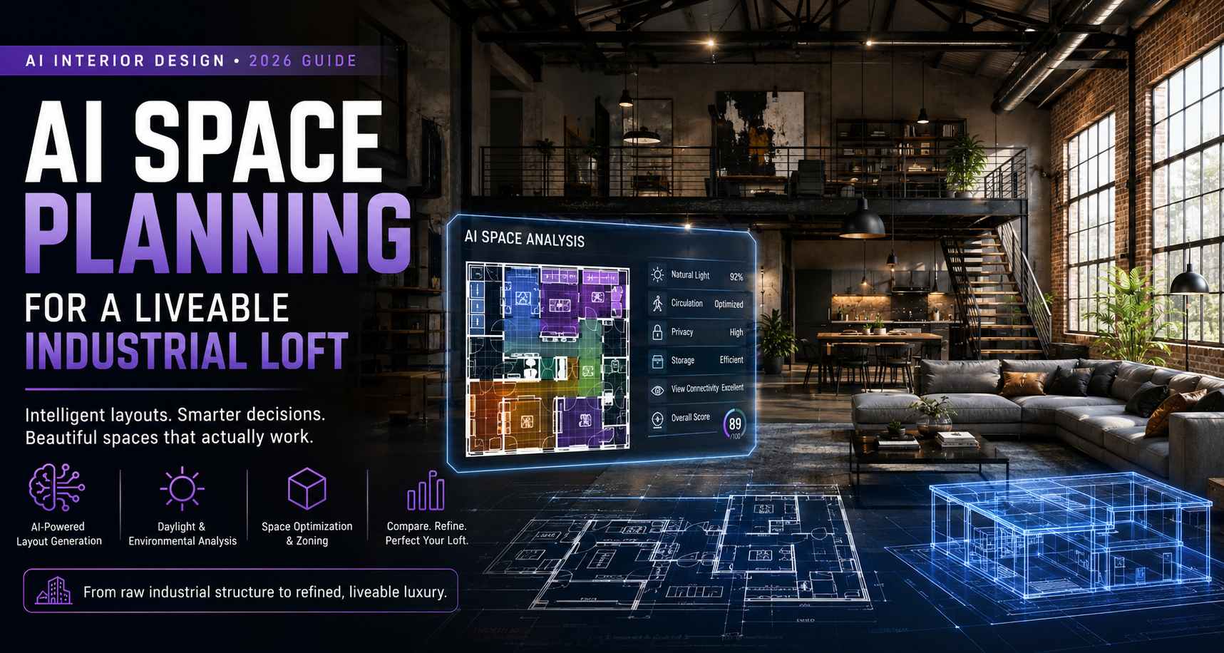 AI Design Strategies for Converting Industrial Warehouses Into Sustainable Luxury Lofts