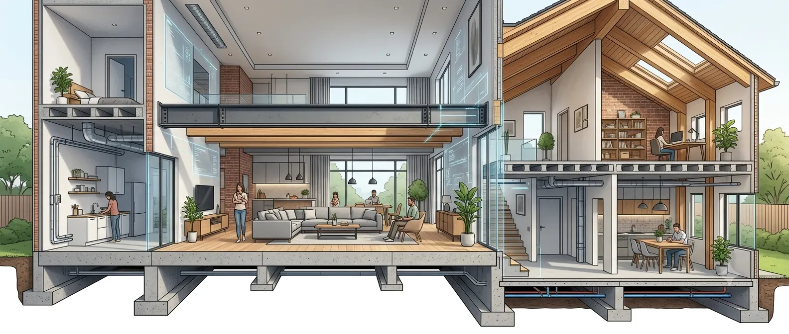 Understand the difference between beams, slabs, and columns in a home’s structure and how these essential components work together to support the building. Learn how structural elements affect interior design, ceiling layouts, renovation planning, and safe home alterations, helping you make informed decisions before modifying walls or installing heavy fixtures. Discover practical insights into residential building structure so you can plan a functional, well-designed home without compromising structural safety.
