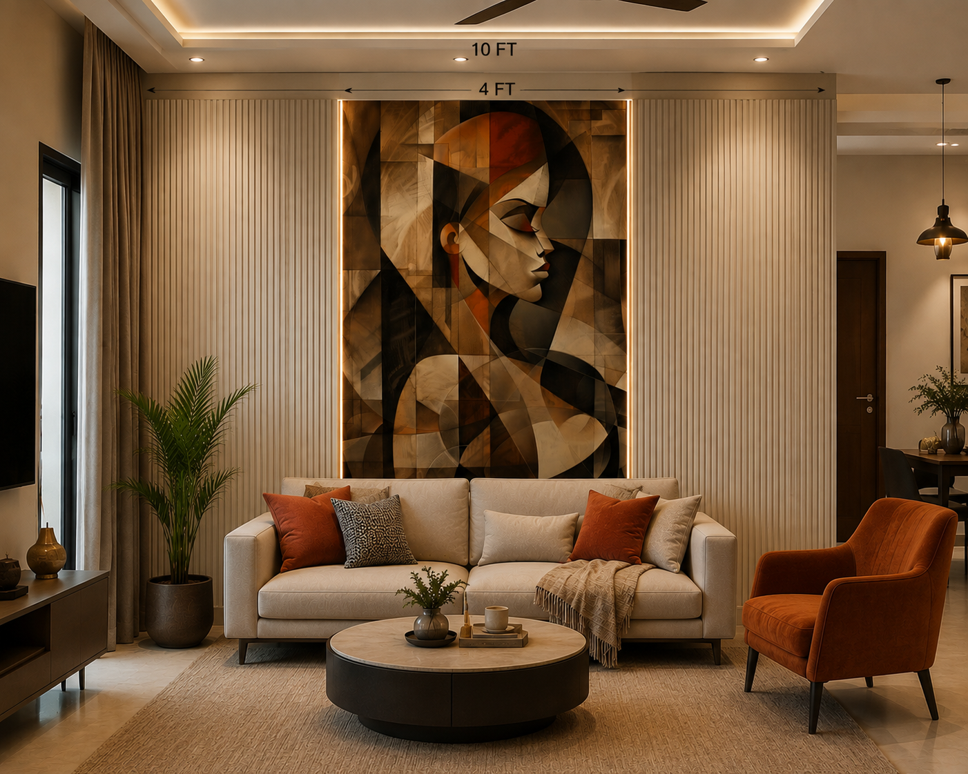 hall false ceilings by Vikas Uppal