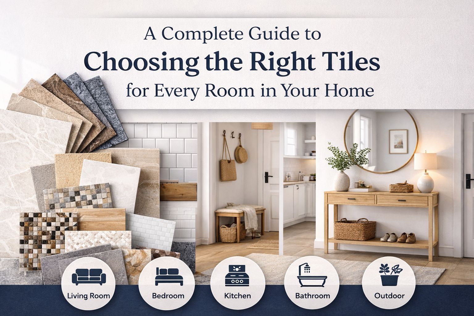 A Complete Guide to Choosing the Right Tiles for Every Room in Your Home