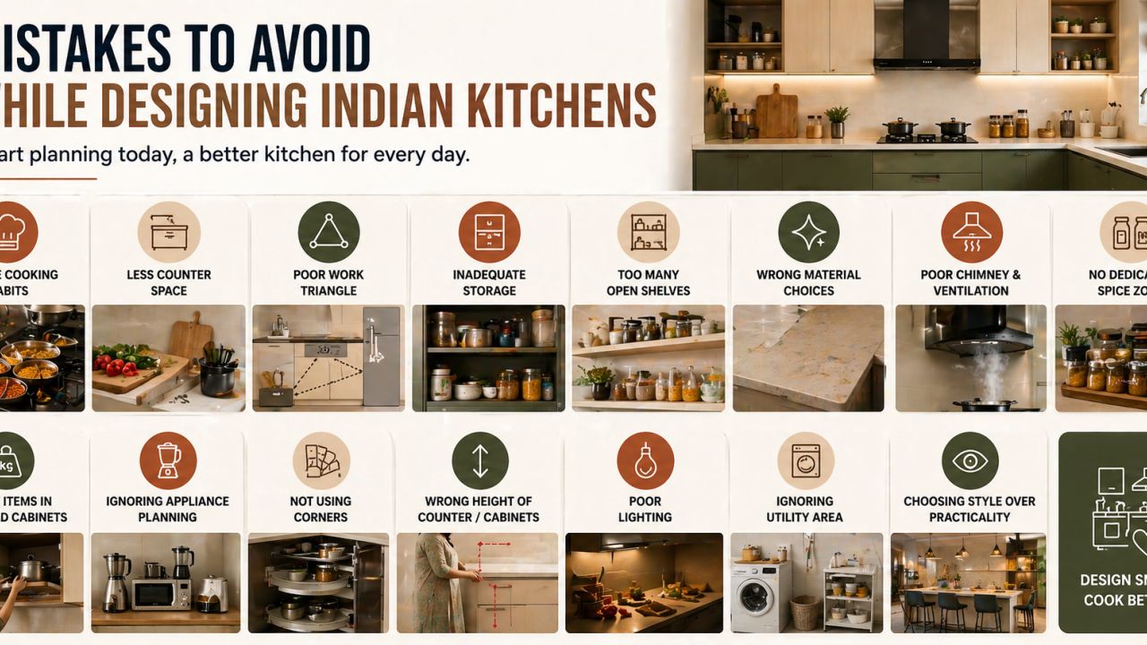 Mistakes to Avoid While Designing Indian Kitchens