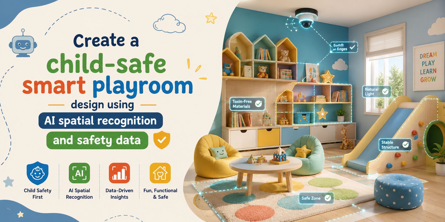 How to Plan a Child-Safe Smart Playroom with AI