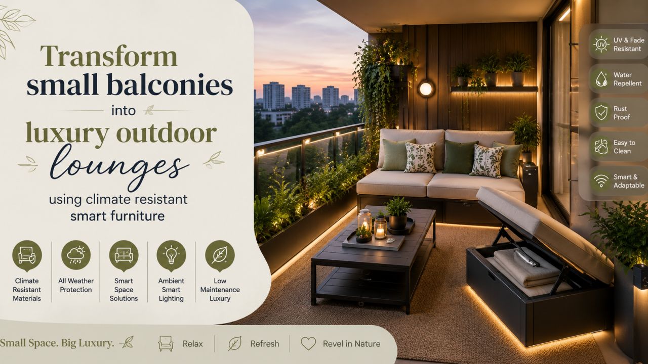Small Balcony, Big Lounge: Climate-Ready Smart Furniture for Indian Homes